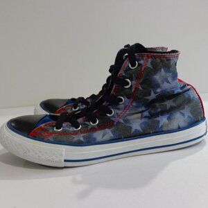 Converse Chuck Taylor All Star Hi Tops American Stars Canvas Sneakers Youth Sz 4